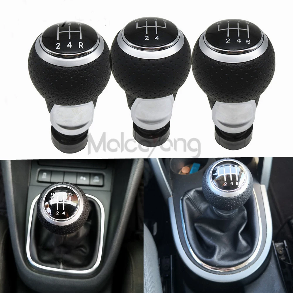 5 6 Speed Gear Shift Knob For Audi A4 B6 B7 B8 A6 S4 8k A5 8t Q5 8r S Line 6j Seat Leon