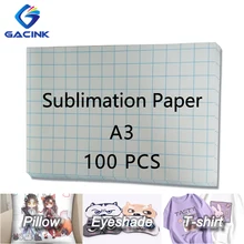 

Сублимационная бумага GACINK A3, 100 шт., теплопередающая бумага светильник лых цветных футболок, скорость передачи ткани до 96% (140 г/квадрат)