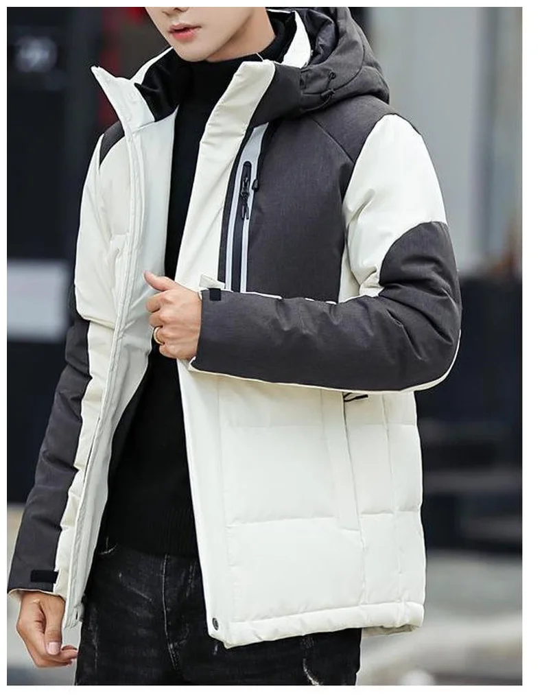 Мужская зимняя куртка, пальто, теплая Модная Осенняя Повседневная Толстая куртка с капюшоном и карманами на пуговицах, мужская верхняя одежда