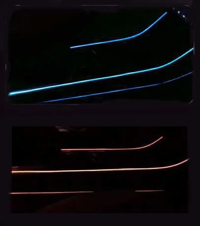  Modification Car Interior Atmosphere Multi Color LED Light Modification Control Accessories for Tes - 4000141848471