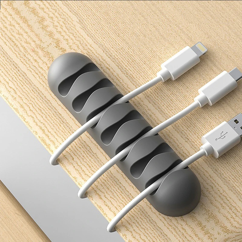 3 шт. usb кабель органайзер держатель для наушников зажим шнура офисный Настольный