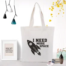 Текстовый тип сумки Холщовая Сумка для покупок текст DIY сумка для ежедневного использования экологическая многоразовая утилизация пользовательский принт логотип