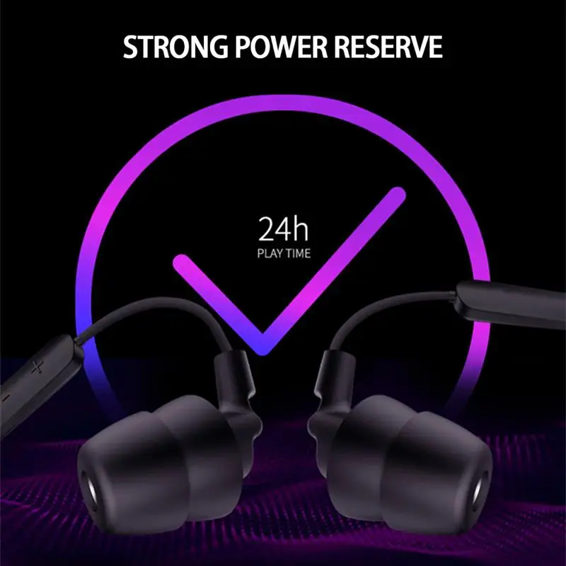 Bluetooth 5 0 Earphone 8D HD Stereo Wireless Sport Earphones Halter Neck in Ear Earbuds for Gym Running Workout Sleeping