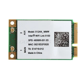 

For Link Intel 5100 WIFI 512AN_MMW 300M Mini PCI-E Wireless WLAN Card 2.4/5GHz