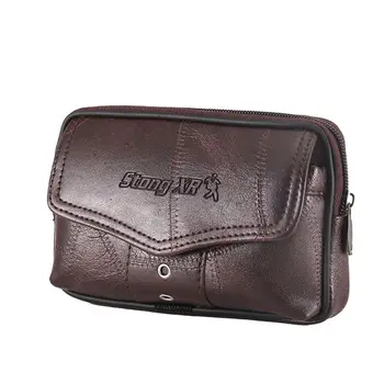 

Vintage Leather Waist Bag Belt Loop Holster Carry Phone Pouch Wallet Case L9BE