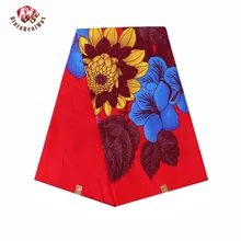 Высокое качество 6 ярдов Хлопок африканская Гарантированная голландская ткань базин с восковой печатью bintaralwax ткани 24FS1215