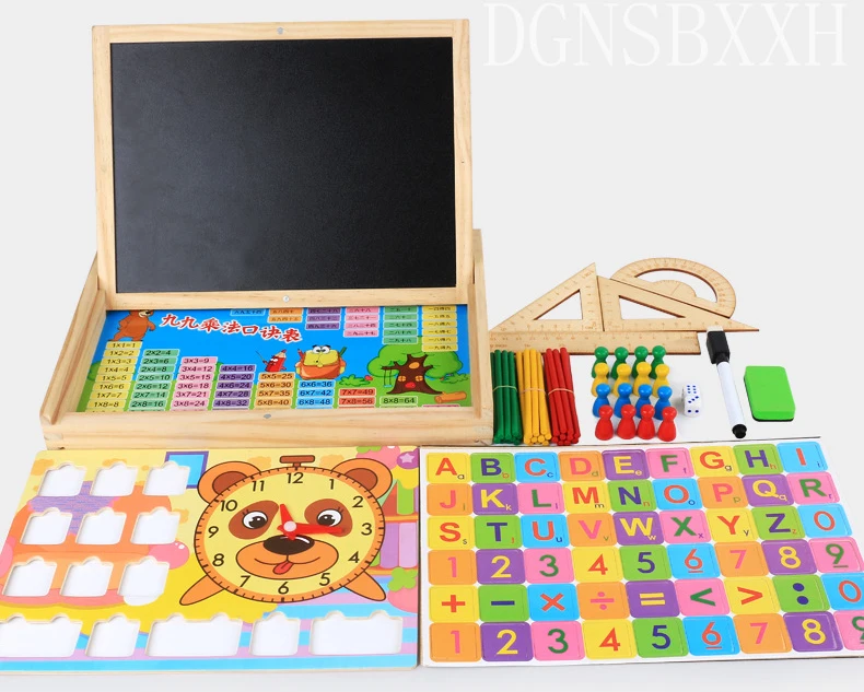 Монтессори, игрушки для детей, интеллект, деревянные математические развивающие игрушки, Счетные палочки для детей, обучающая математика, деревянная коробка