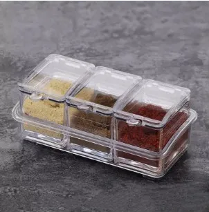 Герметичный изысканный семейный контейнер и чехол 4 сервировочные ложки