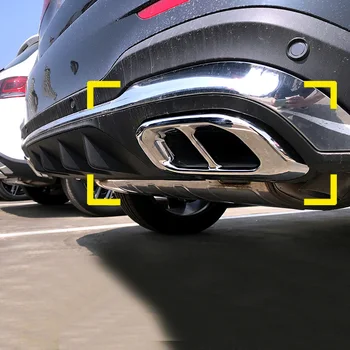 

for Mercedes-Benz glc 300 coupe exhaust pipe tail throat decoration car stickers glc x253 260 modified bright strip accessories