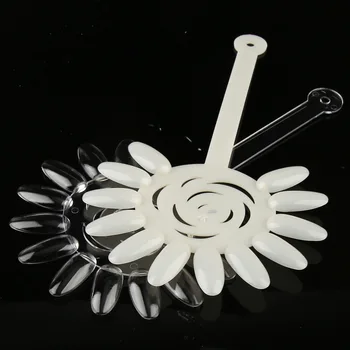 

10PCS/Bag Palette Art Professional False Nail Tips Practice Acrylic Display Transparent Beauty Manicure Tools Design