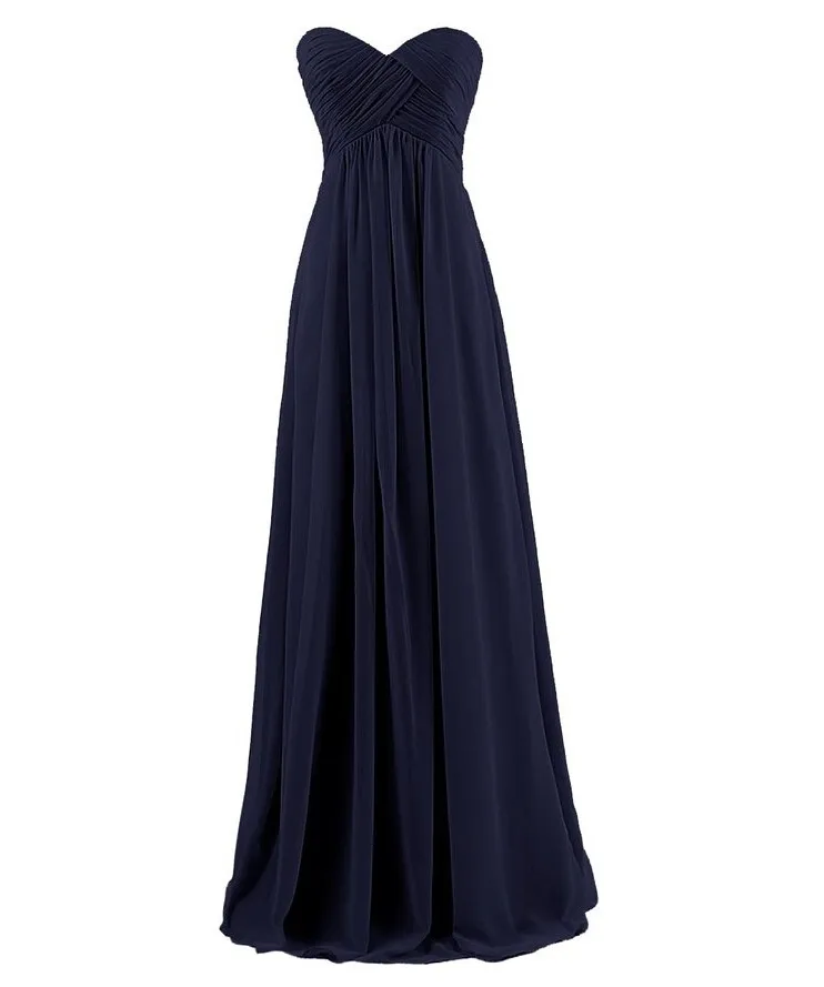 

2018 New Chiffon Cheap Long Formal robe de soiree Brides Sweetheart Prom party Gown 2018 vestido de Festa bridesmaid dresses