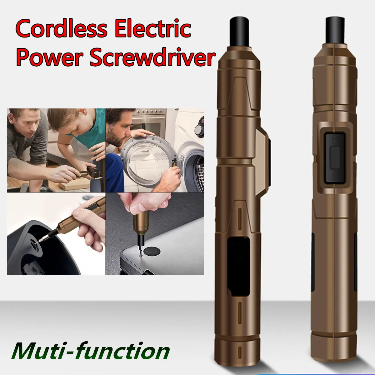 

NEW DC 3.6V 13NM Super Power Mini Electric Screwdriver 1300AMH Lthium Battery Power With 10Pcs Drill Bits for Mobile Phone