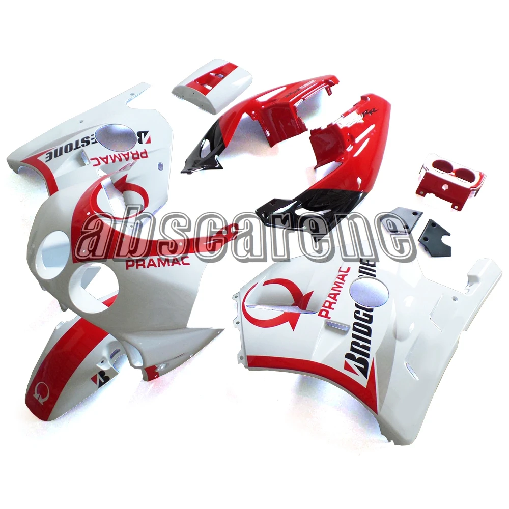 Выполните Обтекатели для Honda CBR250RR MC22 1990 1991 1992 1993 1994 CBR250RR MC22 90 91 92 93 94 ABS Кузов белого и красного цвета корпуса