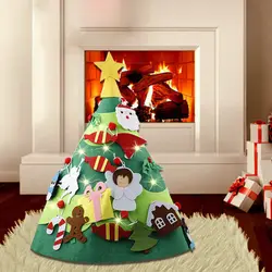 28 шт., праздничные 3D фетровые вечерние принадлежности для елки, съемные украшения, светильник, рождественские украшения для дома для детей