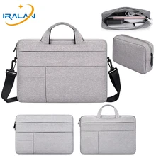 С сумкой для хранения сумки 11 12 13 13,3 14 15 15,6 дюймов для Macbook Xiaomi Air lenovo huawei hp чехол для ноутбука сумки через плечо