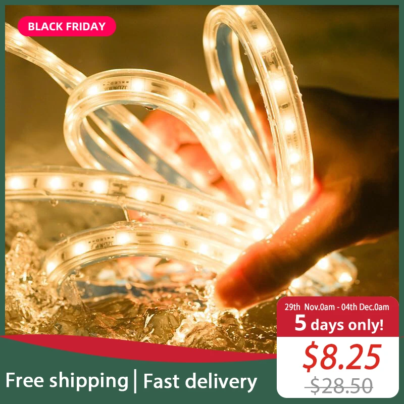 Jsex Smd2835 Led Strip Waterproof Christmas Deals Indoor Lighting Strips Lights Tape Room Lamp Shop Store Garden Decoration Led Strips Aliexpress