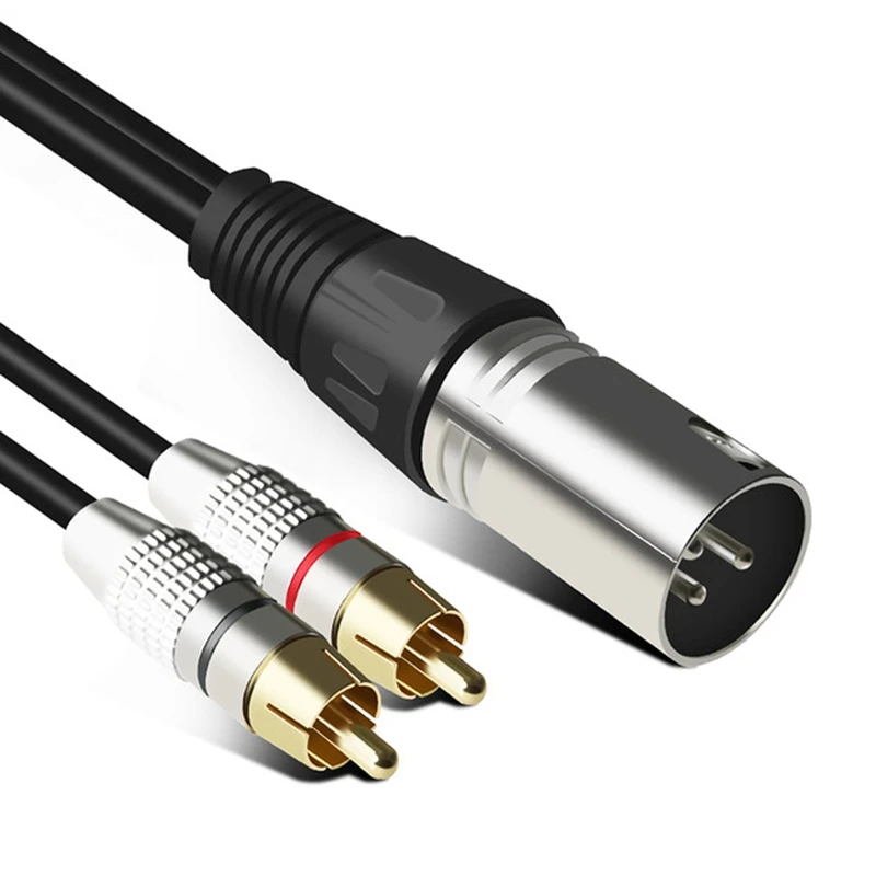 1 XLR  2 RCA  ÷ ׷  ̺ Ŀ Y й ڵ ũ ͽ ܼ  (1.5M)