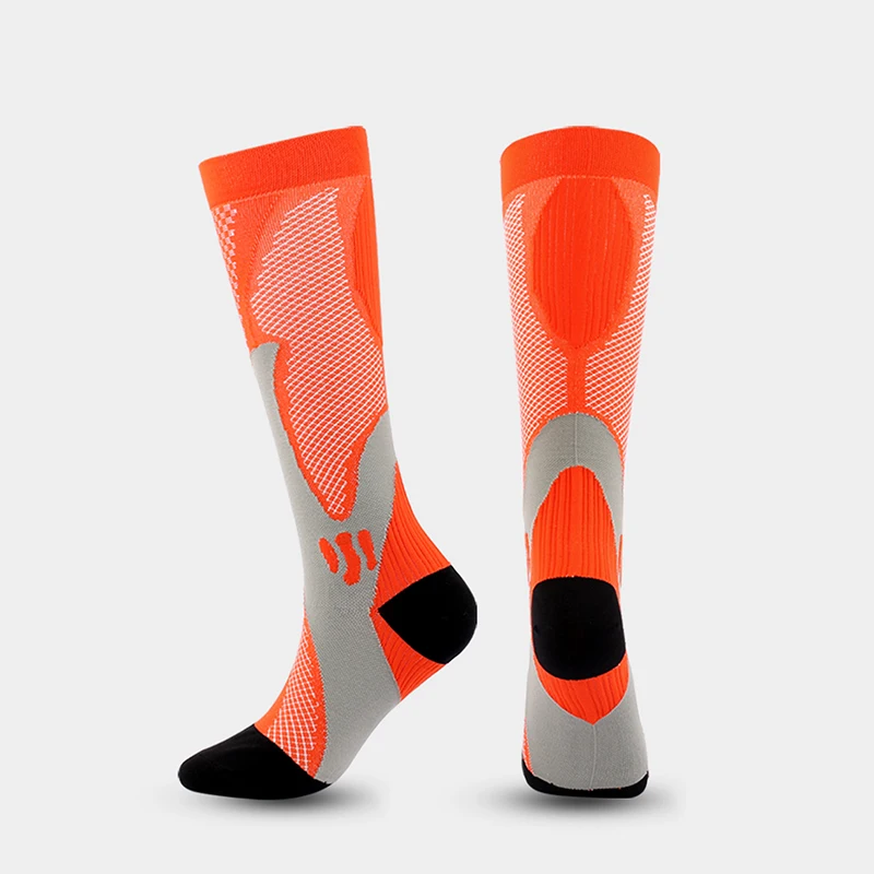 Men Women Soccer Socks Cycling Compression Stockings Outdoor Sports Football Socks Non-Slip Sweat-Absorbent Breathable