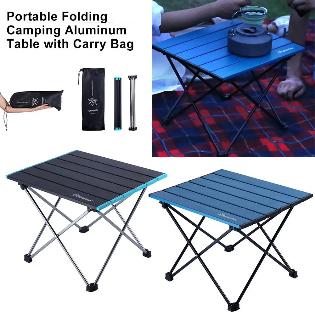 Aluminum Alloy Portable Folding Table With Carry Bag BBQ Outdoor Camping Leisure Booth Table Hiking Travel Picnic Folding Desk