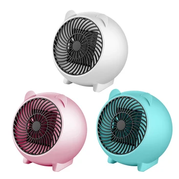 

500W Mini Air Heater Fan Portable Household Electric Heater Desktop Heating Warmer Air Fan for Home Office Bathroom EU