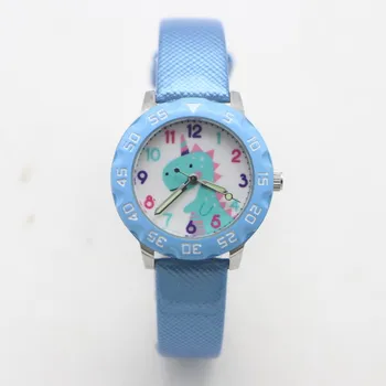 

New arrival cartoon dinosaur Lovely leather jelly kids Watch children student girl boy candy Watches Reloj Mujer kol saati clock