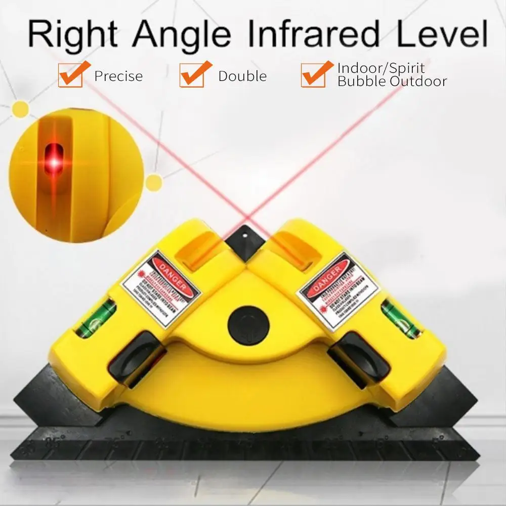 

Laser Level Line Projection Fashion Measurement Tools Laser Line 90 Degree Vertical Leveling Square Laser Level