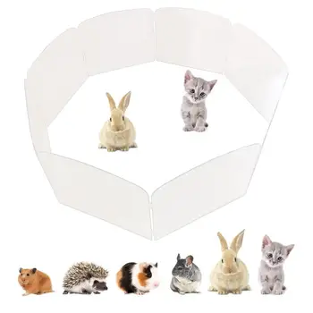 

Small Animals Playpen Breathable & Waterproof Small Pet Cage With Zippered Cover Portable Outdoor Yard Fence For Hamsters Rabbit