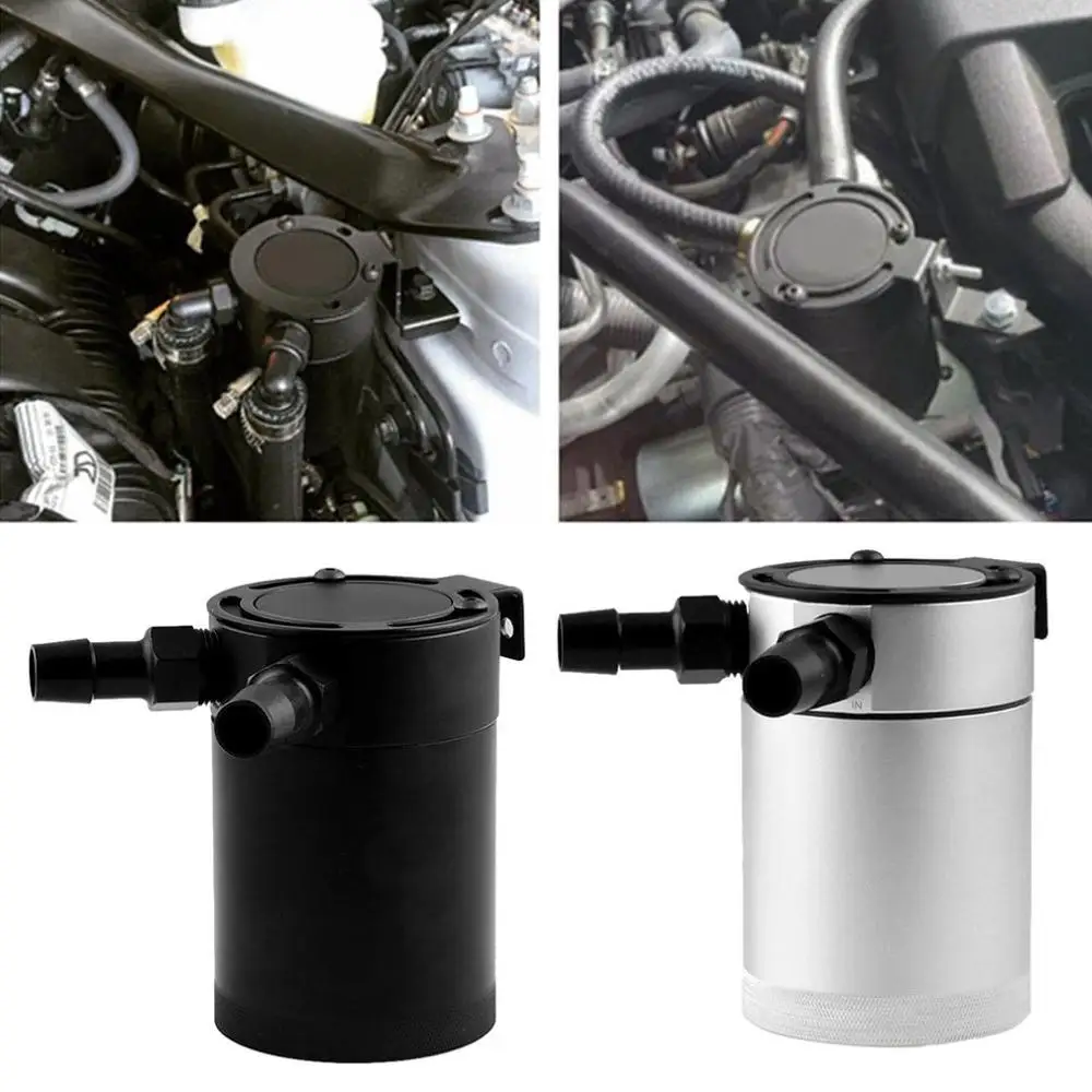 Automobile Breathing Machine Oil Can Two-hole Exhaust Waste Oil Recovery Pot High Double Flow Exhaust Pipe Machine Oil Tank