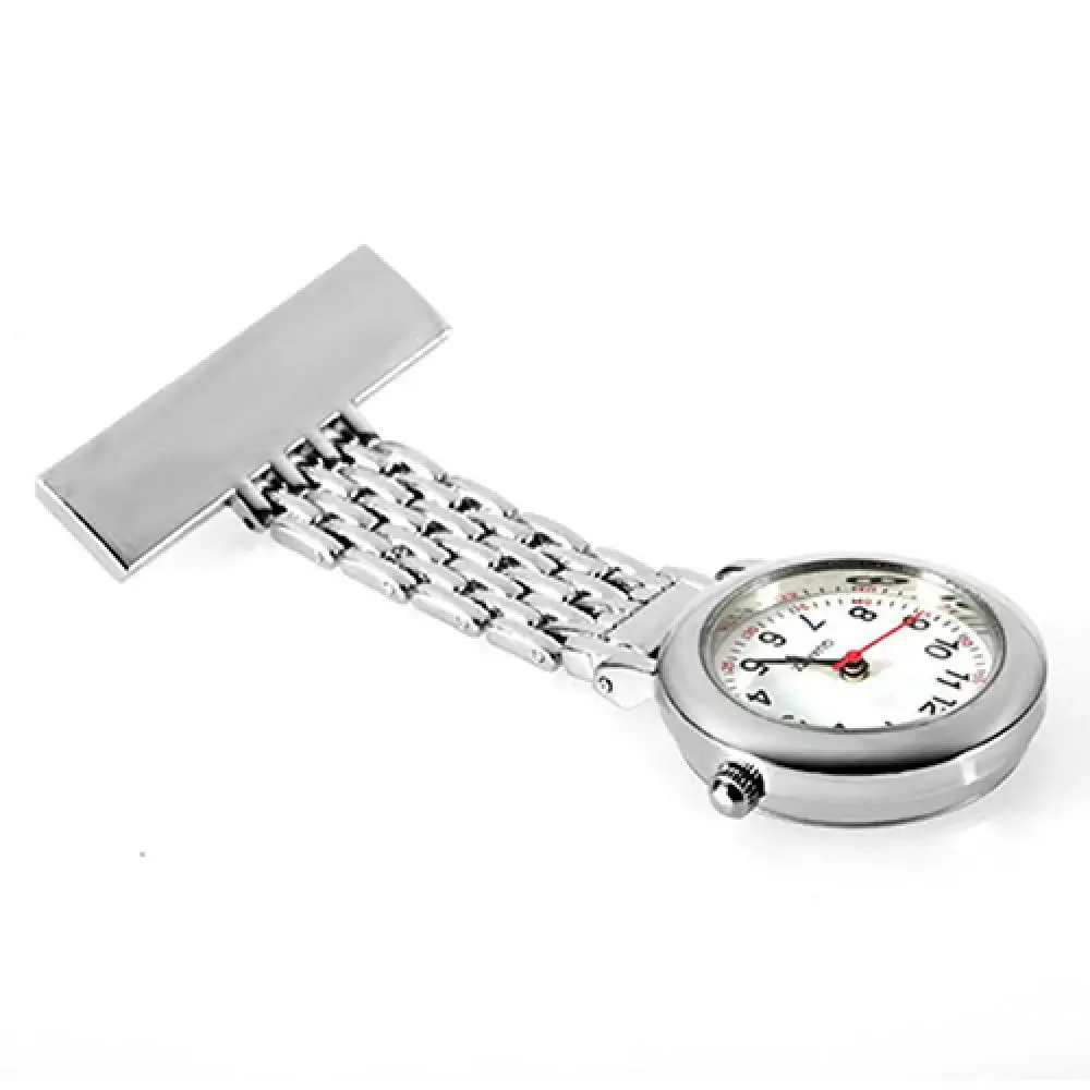 Quartz Pocket Watch Stainless Steel Numeral for Doctor Nurse Gift