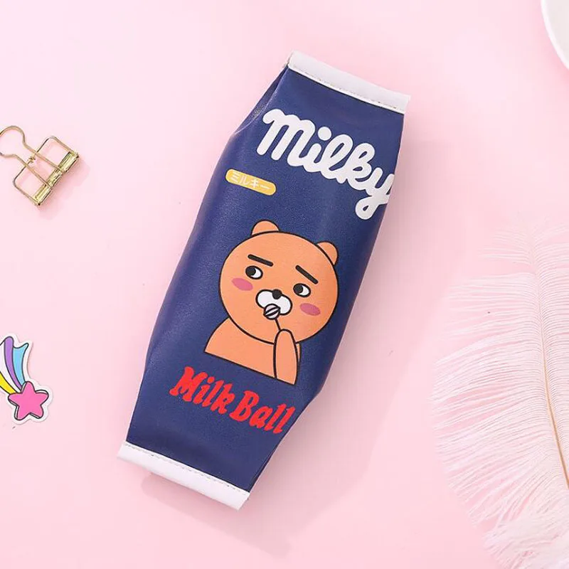 Mixed Color Сумка для карандашей, милый школьный чехол для карандашей из молочного картона, милая сумка для ручек с авокадо, рекламная коробка для канцелярских принадлежностей, органайзер, офисные принадлежности - Color: Mixed Color