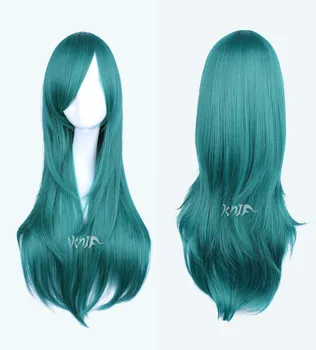 

New arrival hat wigs KAGEROU PROJECT cos wigs Dark Green Kido Curly Hair Cosplay Wig free shipping