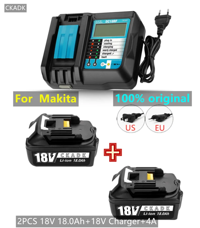 Аккумуляторная батарея 2021S BL1860 18 в 18000 мА/ч литий-ионная для Makita В BL1840 BL1850 BL1830 BL1860B