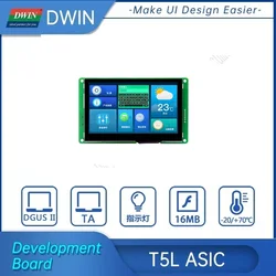 Dwin 4.3 polegadas, resolução de 480*272 pixels, cores 262k, categoria comercial TV TN TFT LCD. Tela resistiva/capacitiva