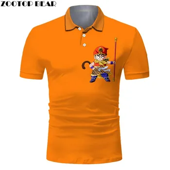 

Goku Men Polo shirt Fashion Brands Male Sweatshirts Dragon Ball Anime Boy Streetwear Casual men's Short Sleeve ZOOTOP BEAR