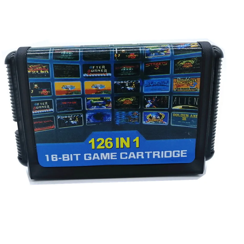 126 в 1 игровой картридж JP Shell Card 16 bit для оригинальной sega Megadrive, с Бэтменом и Робин Battle Mania Contra Sonic Shinobi