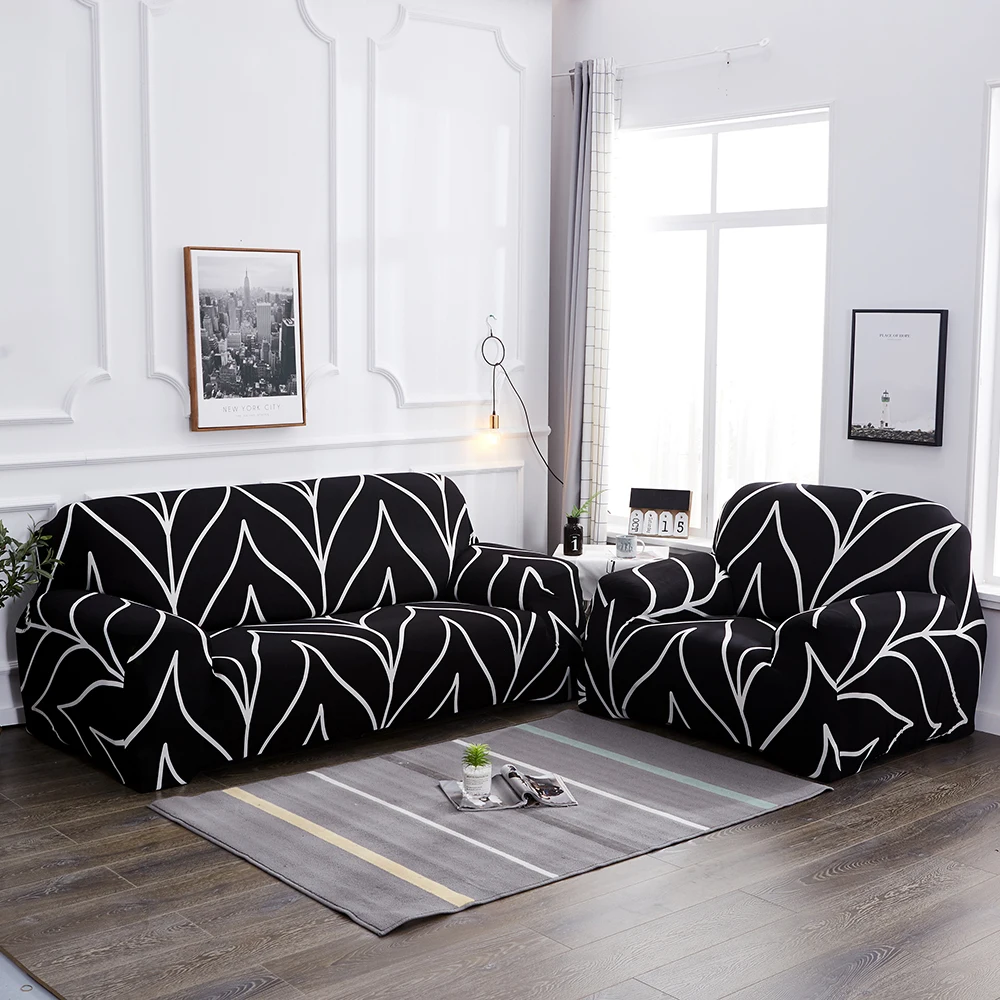 Мульти-стиль Печатные Эластичный полиэфирный чехол для дивана волокна 1/2/3/4 сиденья кресла крышка для гостиной