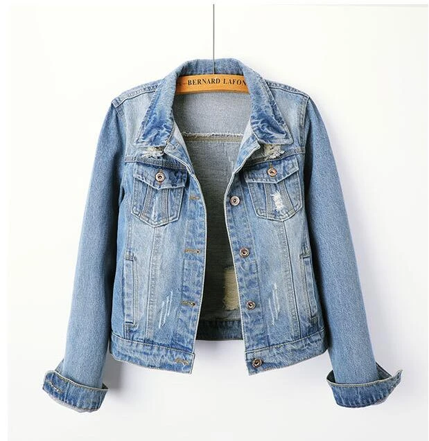 plus size stretch denim jacket
