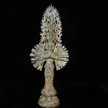 

Exquisite antique pure copper to make old thousand hands Buddha