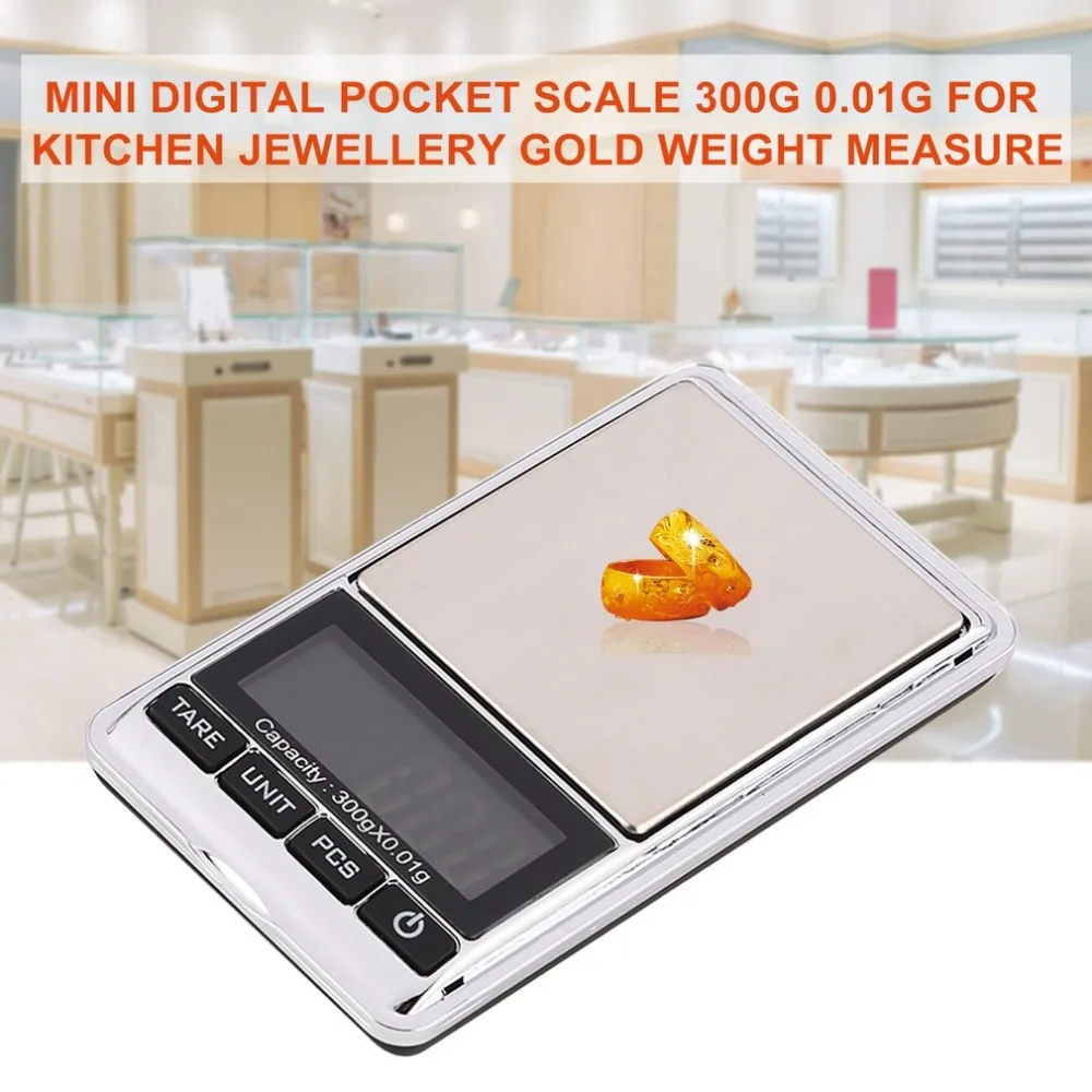 Мини цифровые карманные весы 300 г 0,01 г точность g/ozt/dwt/tl/oz/ct/gn Измерение веса для кухонных ювелирных изделий функция упаковки золота