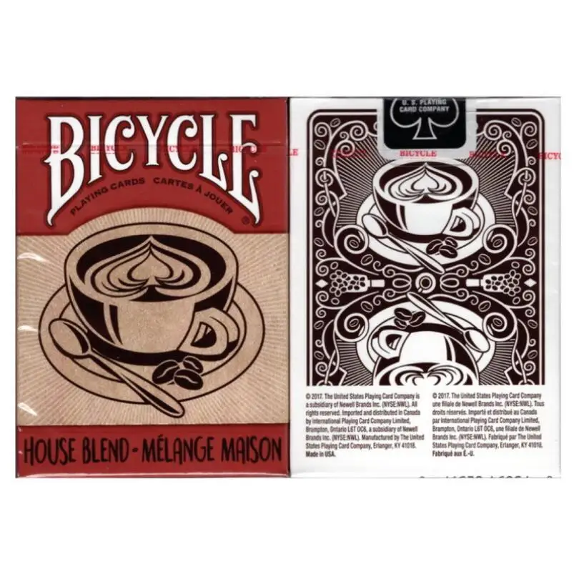 Bicycle 100% New House Blend Playing Cards 88*63mm Paper Magic Category Poker for Professional Magician | Спорт и развлечения