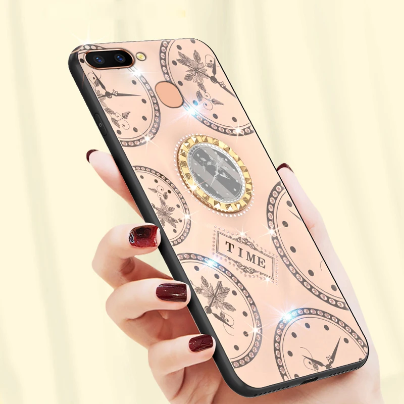 Новинка популярный товар бриллиантовый чехол для OPPO R17 Pro блестящий рисунок с