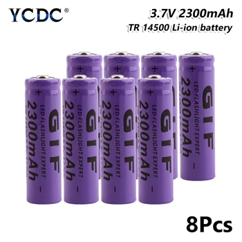 

1/2/4/6/8 Pcs 2300mAh Batetry For Remote Control E-cigarette LED Flashlight 3.7V 14500 Rechargeable Li-ion Lithium Batteries