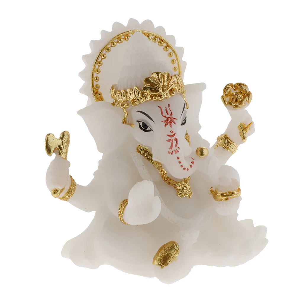 Resin Buddha Head Furnishing Pieces Buddhist Statue Figurine, Buddha Head/Elephant Model Abstract Carving Statue for Home Shop