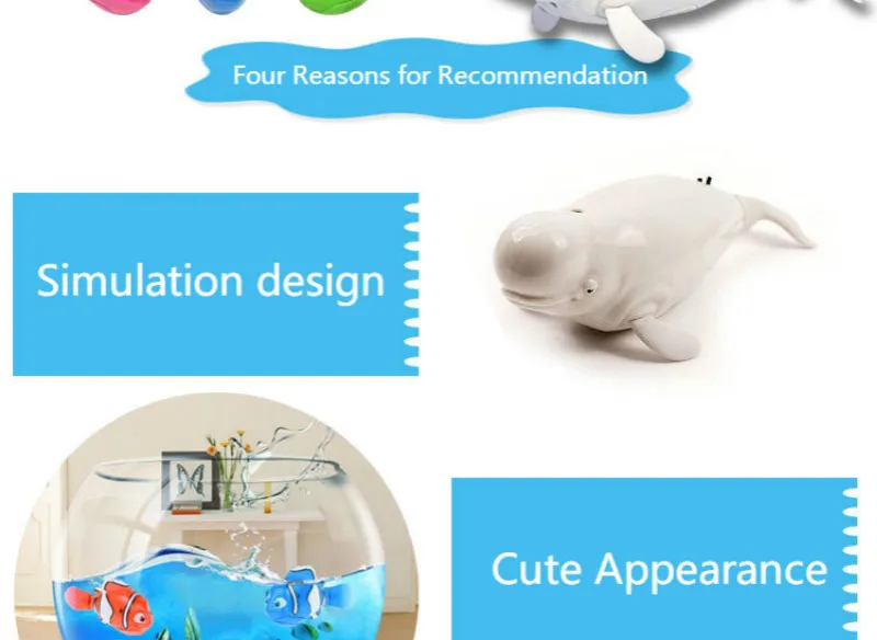 Animais de Estimação Alimentado por Bateria Lote Incluem 2 Golfinho Branco Natação Eletrônico Peixes Brinquedos Crianças Nadar Robóticos 10 Pçs - 3 High Quality Brinquedos e hobbies