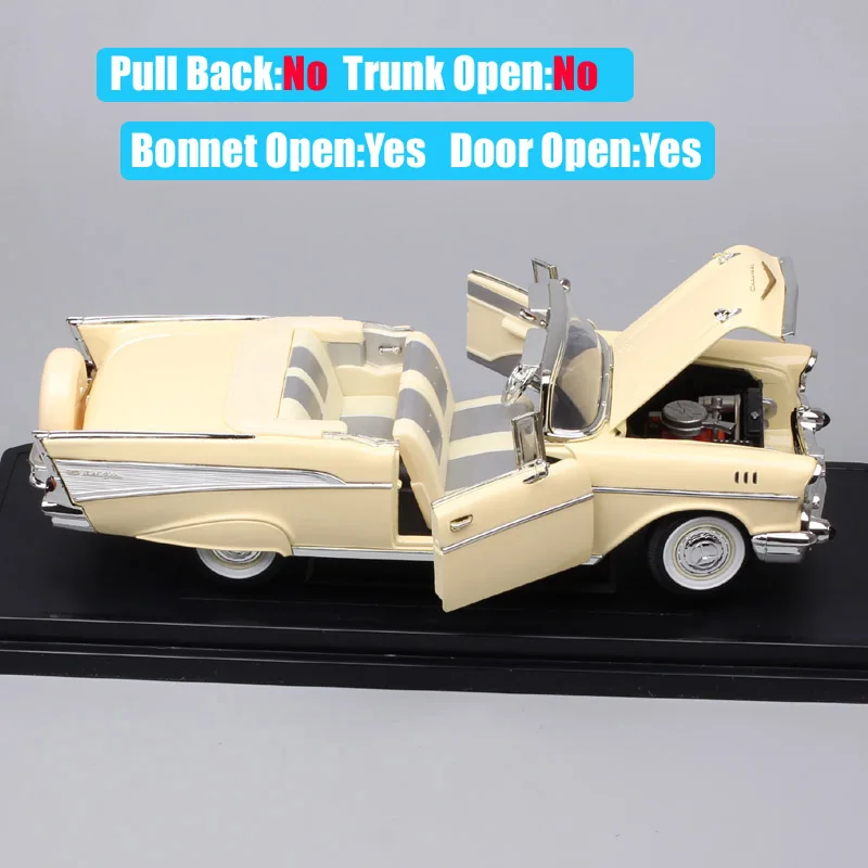 1/18 масштаб Большой Классический 1957 CHEVROLET BEL воздушный трансформер chevy Diecasts wagon Игрушки транспортные средства мышечные автомобили модели дорожный знак
