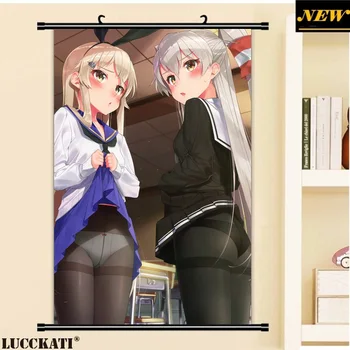 

Kantai Collection kancolle breast no bra sexy loli see through bikini cameltoe cartoon anime wall scroll poster canvas painting