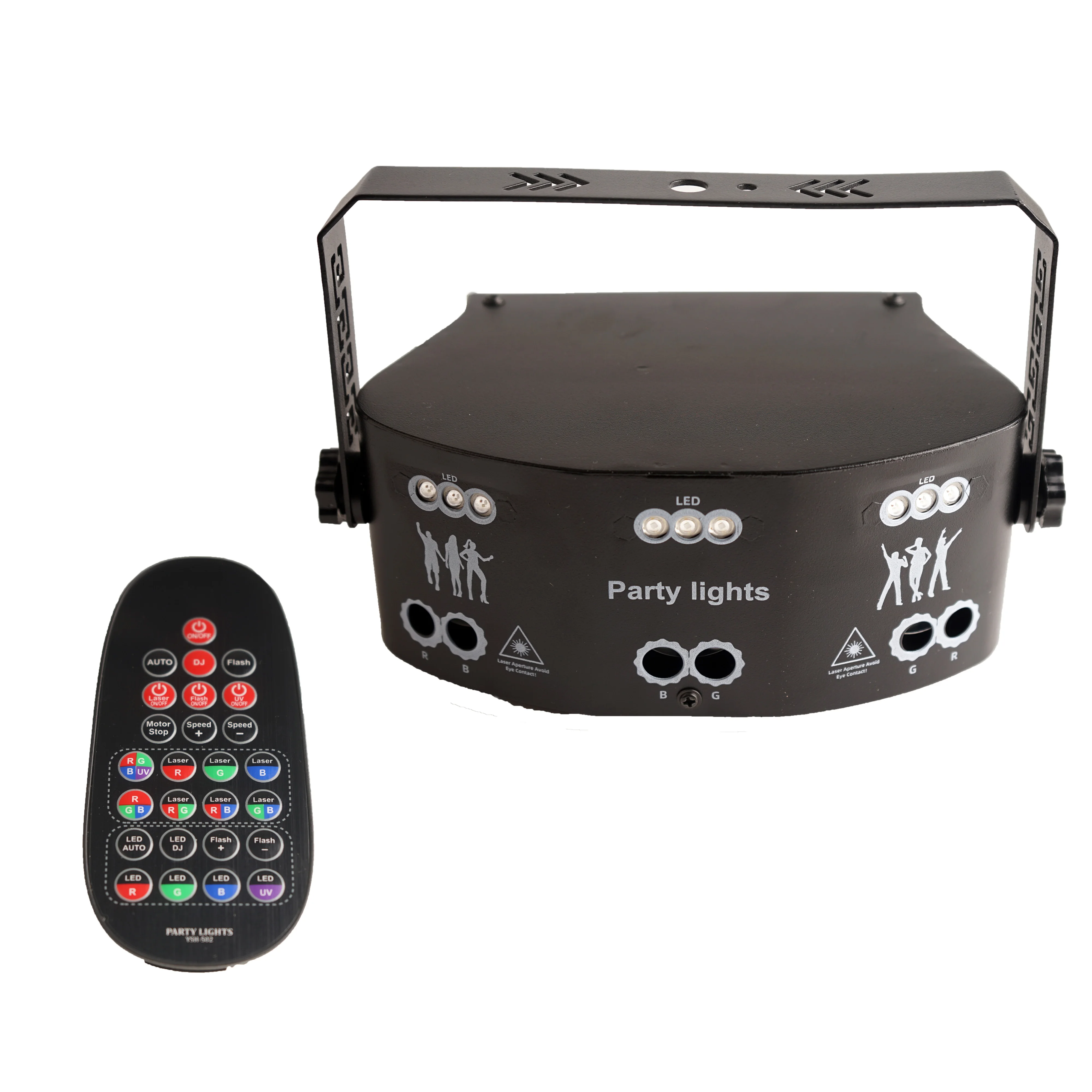 Светодиодный RGB-прожектор с 15 глазами и фиолетовым лазером диско-прожектор DMX