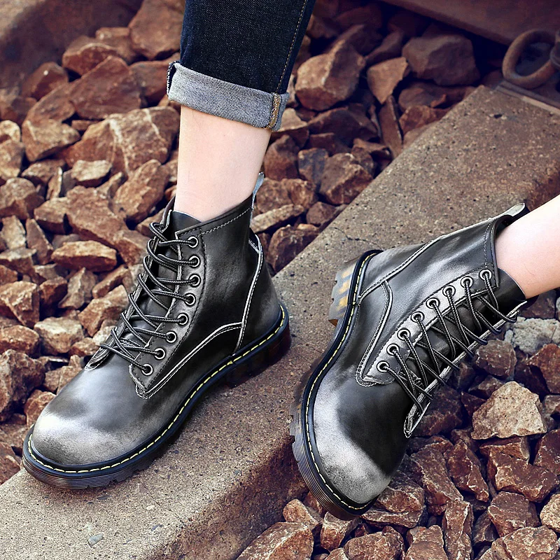 Mens Ankle Boot Martin Winter Boot Biker Boot for Men Leather Genuine Chelsea Boot Fashion Platform Boot Designer Chunky Boot 47