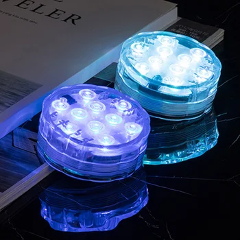 

Fountain Battery Operated Swimming Pool 10 LEDs With Remote Control Summer Underwater Light Garden Party Decoration Waterproof