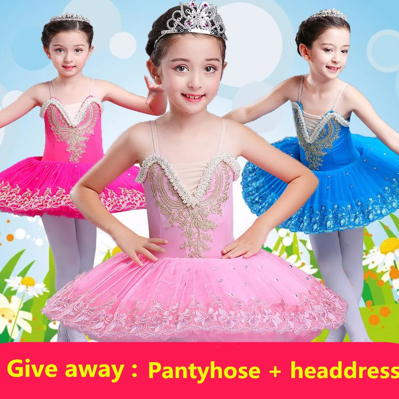 

Children Day Children's Costume Little Swan Dance Skirt Girls Ballet Skirt Sequined Strap Gauze Skirt Tutu